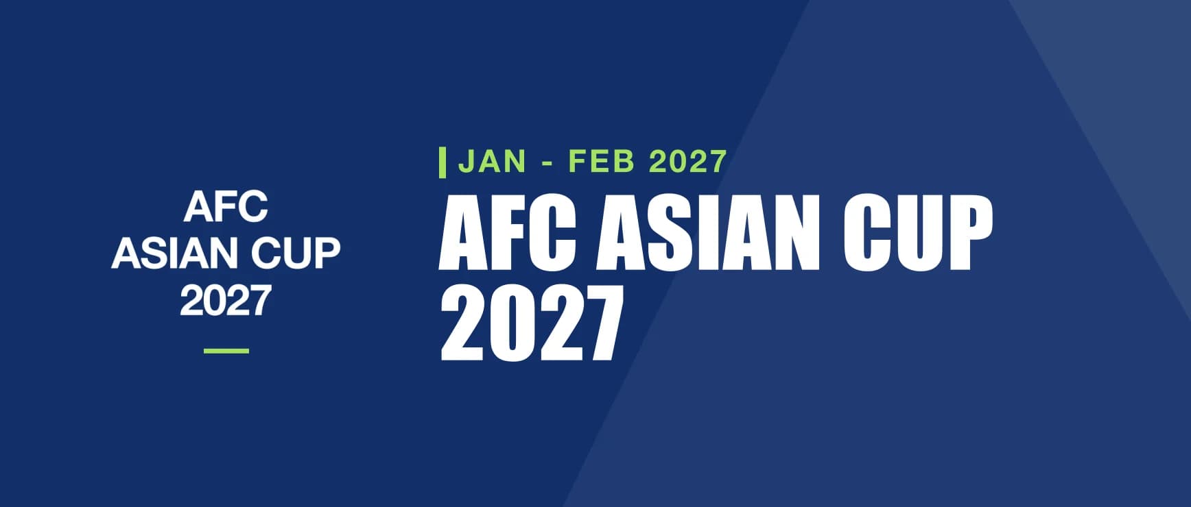 AFC Asian Cup 2027 - tournament banner