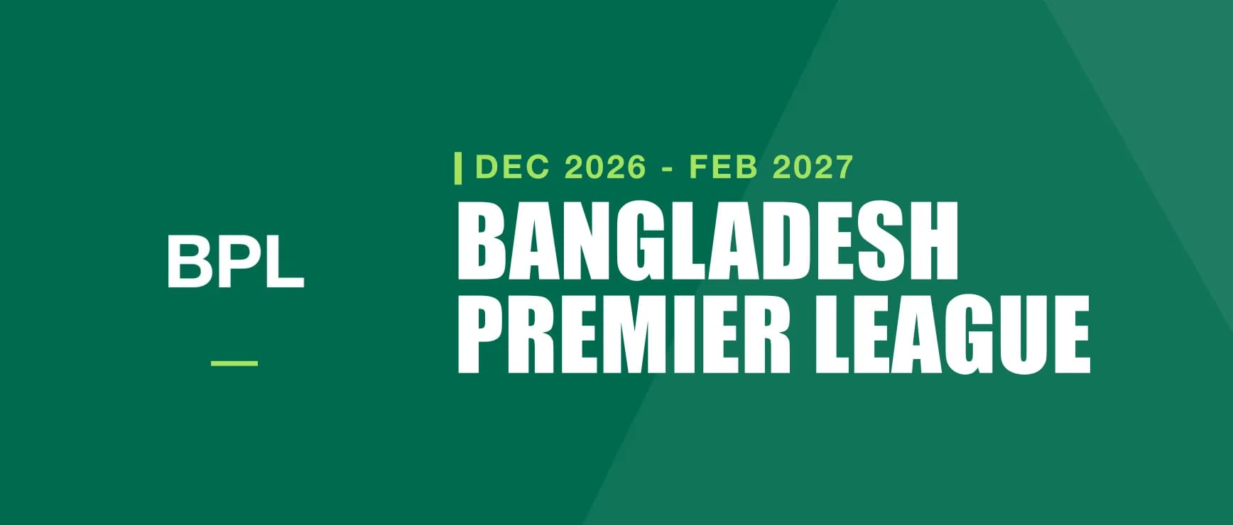 Bangladesh Premier League - tournament banner