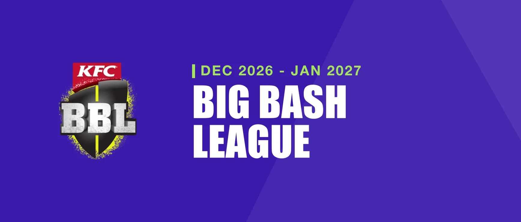 Big Bash League - tournament banner
