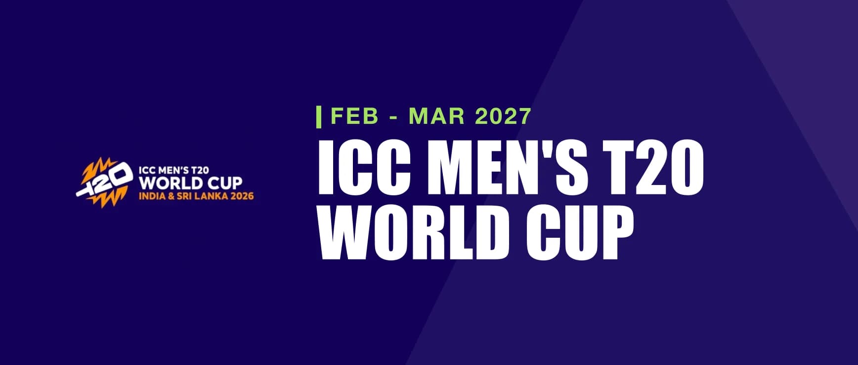 ICC Men T20 World cup - tournament banner