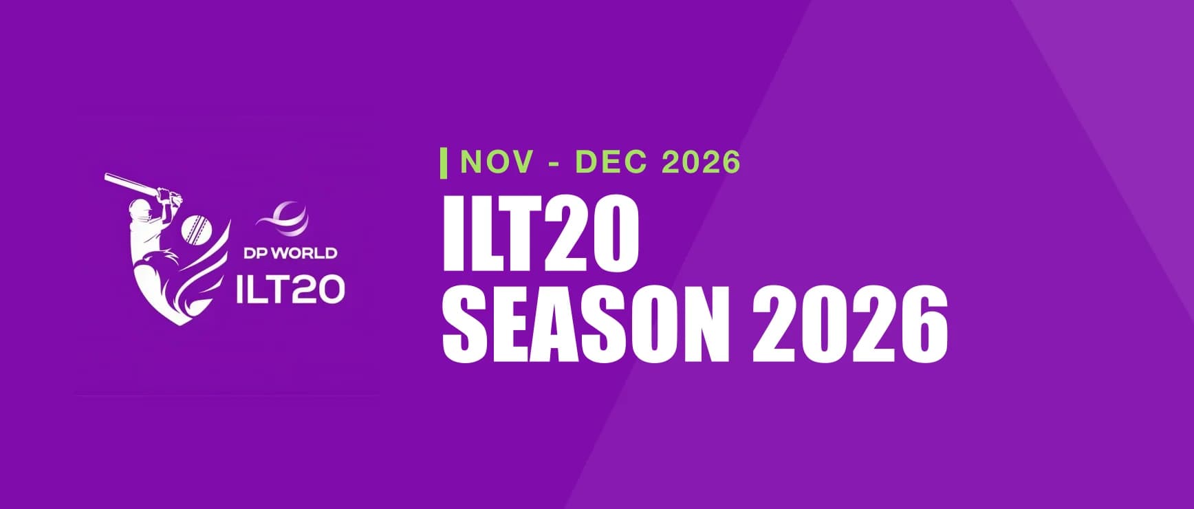 ILT20 - tournament banner