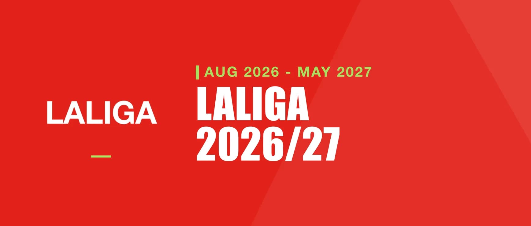La Liga 2026/27 - tournament banner