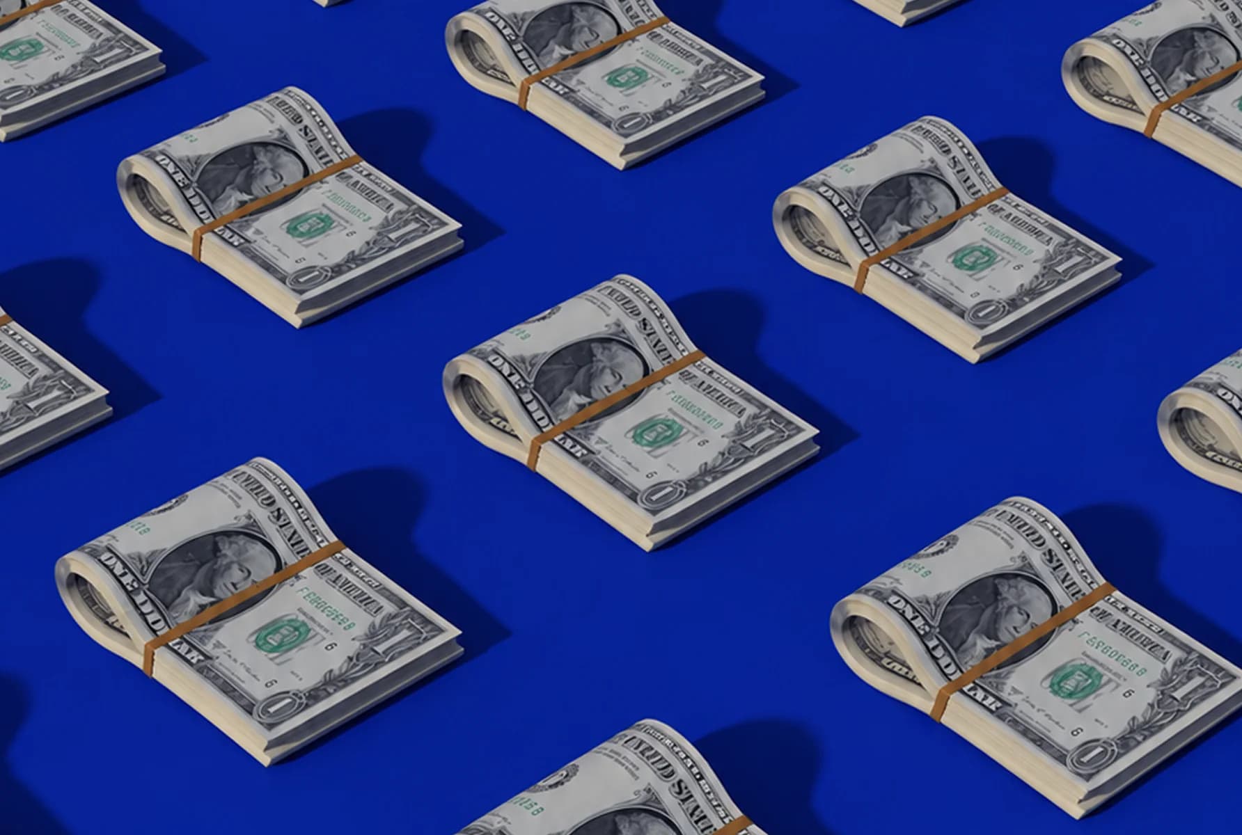 Bundles of banknotes