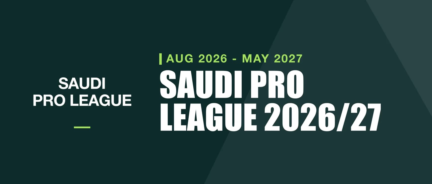 Saudi Pro League 2026/27 - tournament banner