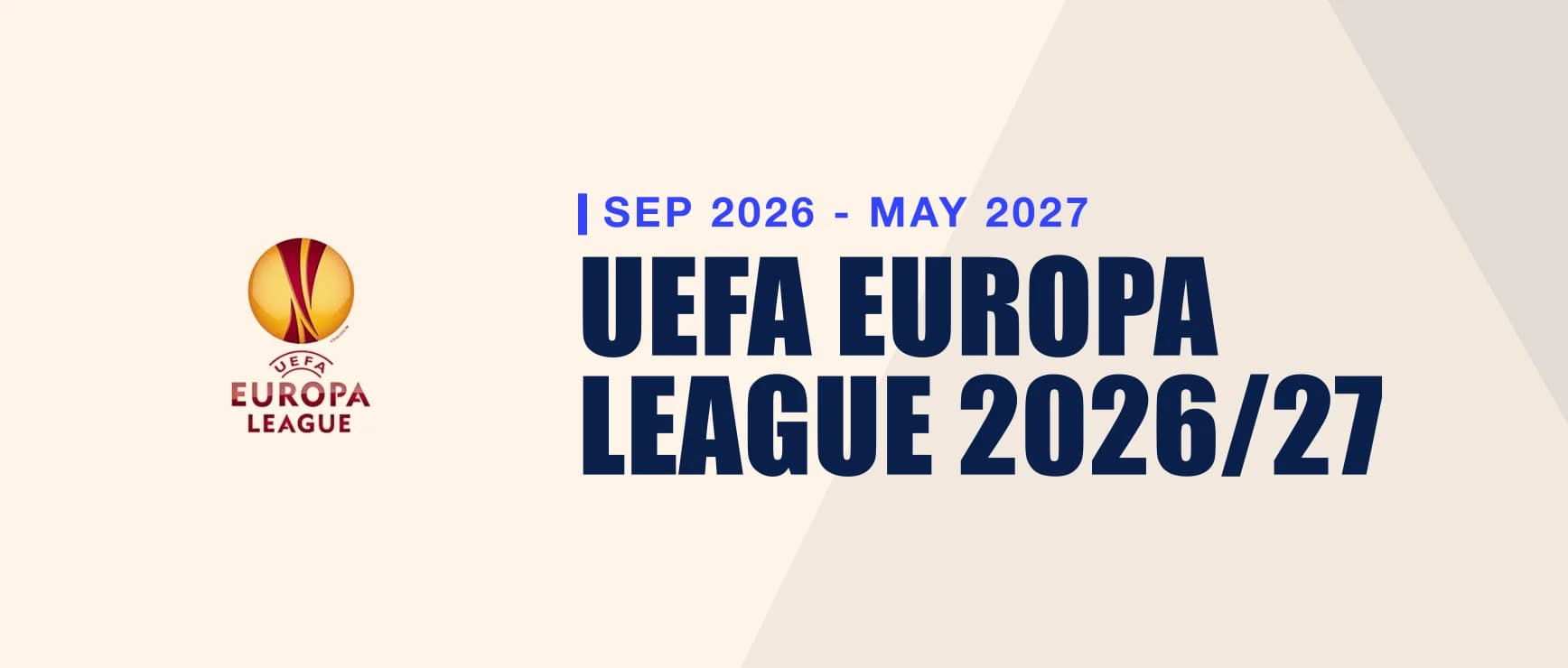 UEFA Europa League 2026/27 - tournament banner